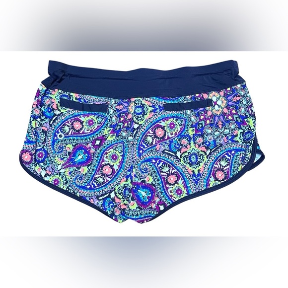 Athleta Womens Baja Kata Short Powerful Blue Size Medium - Picture 4 of 6